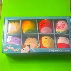 NWT SET of 8 Original Squishmallows Small Plush Set - Multicolor New With Tags